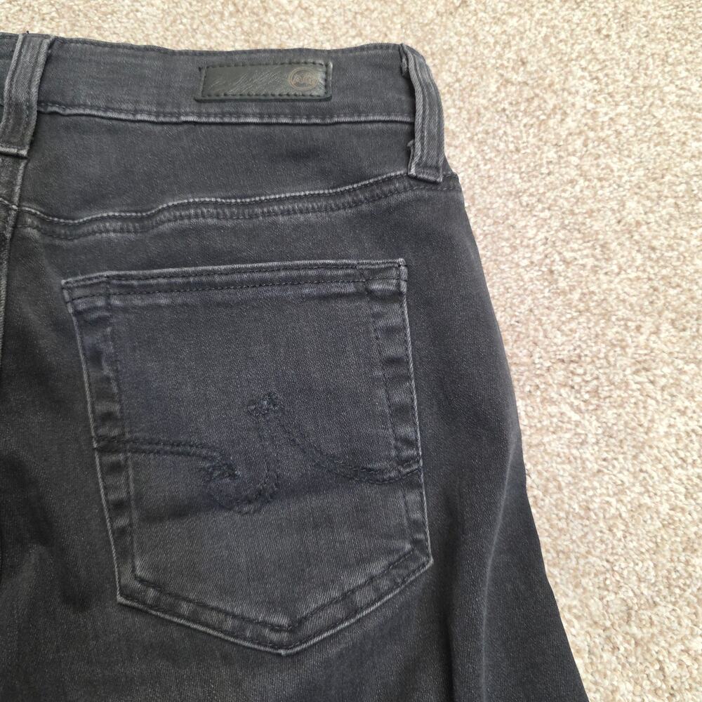 AG Adriano Goldschmied Black Mari High-Rise Slim Straight Jeans Women's 27x29.5 - Picture 7 of 16